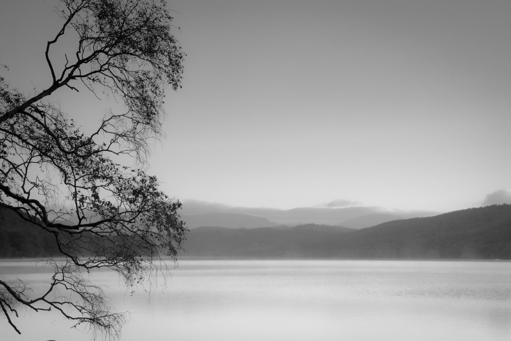 Lake and hills