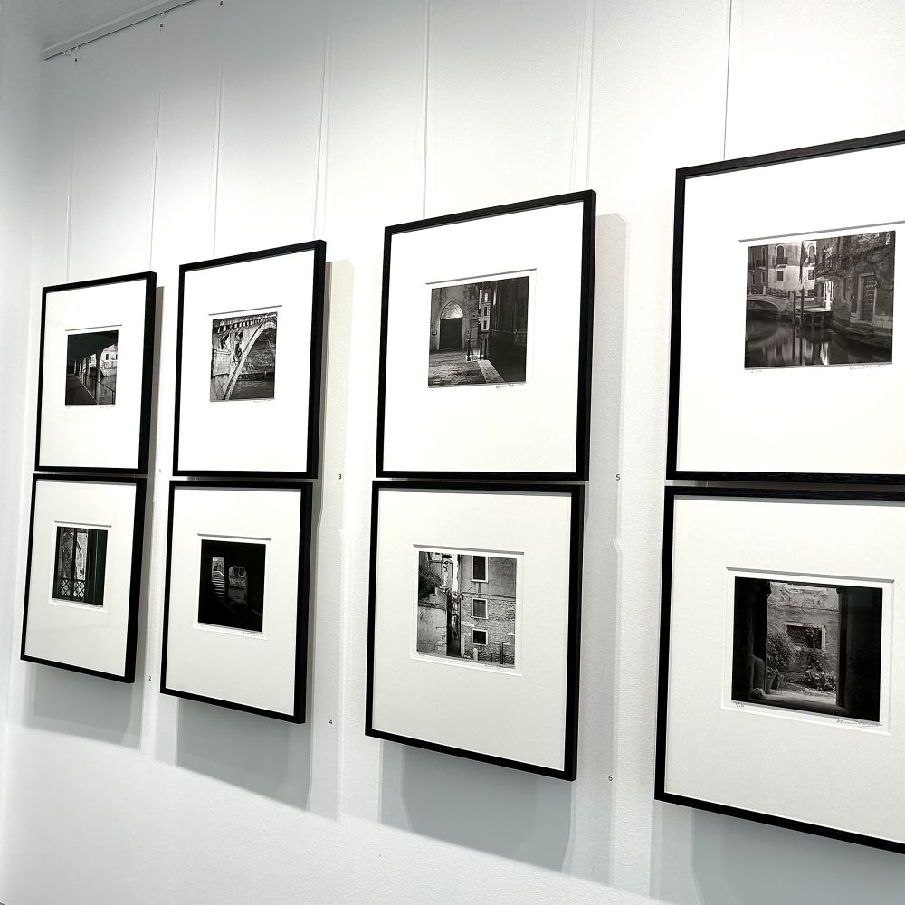 Framed photographs on as wall