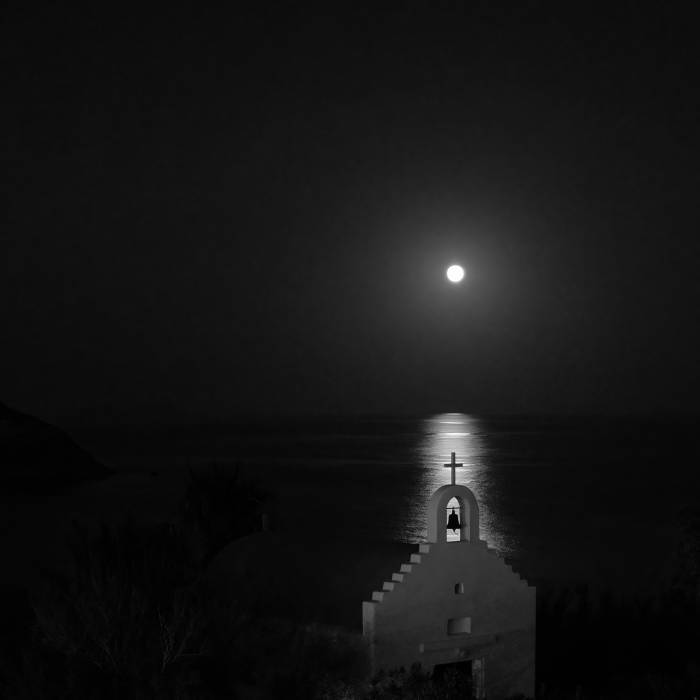 Moonrise and Chapel, Mykonos